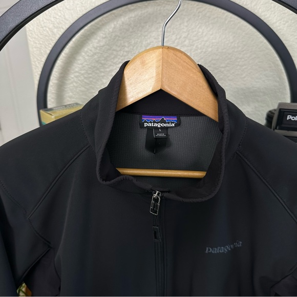 Patagonia Adze Softshell Jacket Sz L Large Black  Hybrid Polartec Zip Men's - Picture 5 of 10